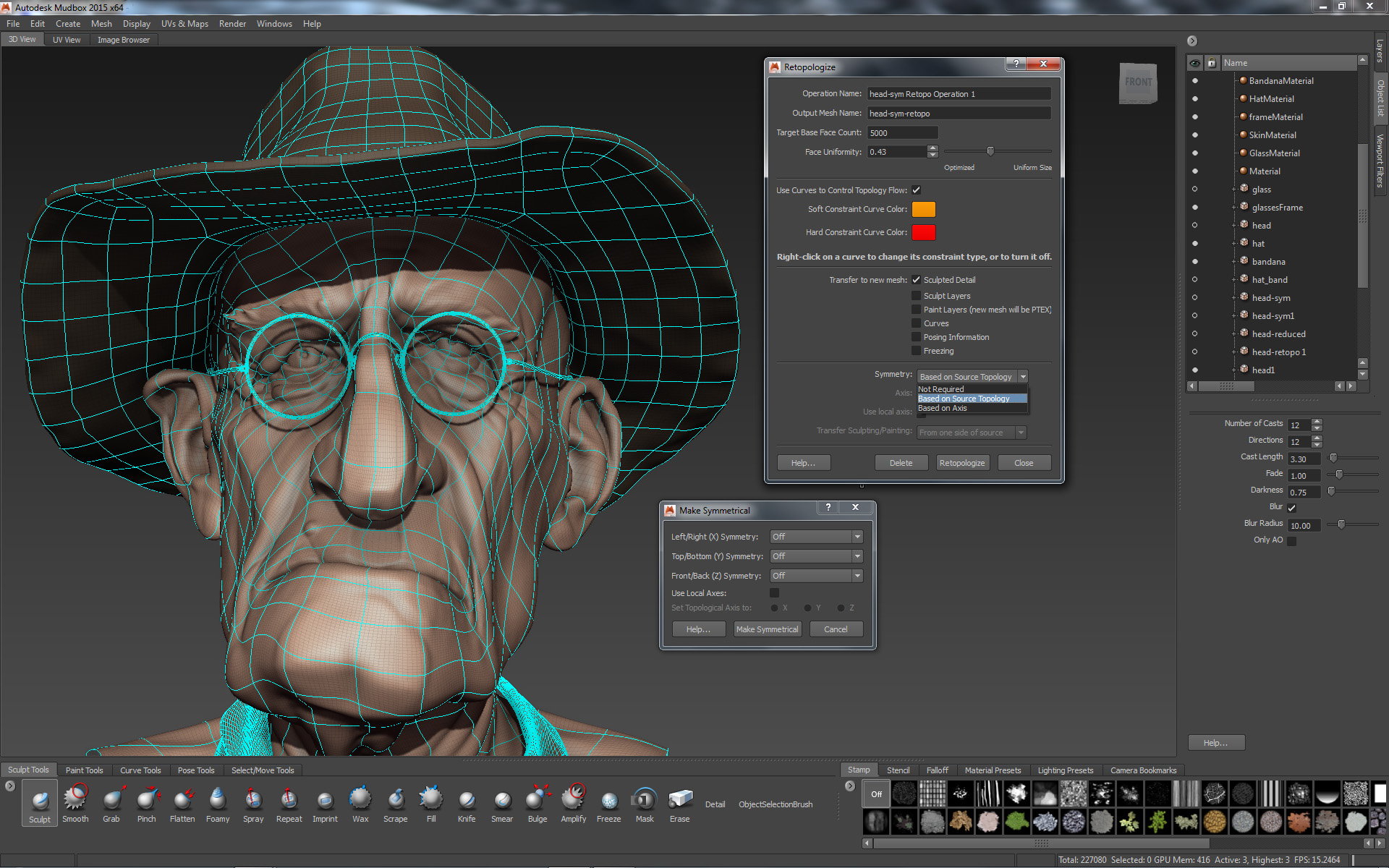 Advanced topology with Autodesk Mudbox